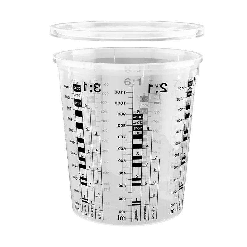 1370 ml PP Automotive Paint Mixing Cup met deksel