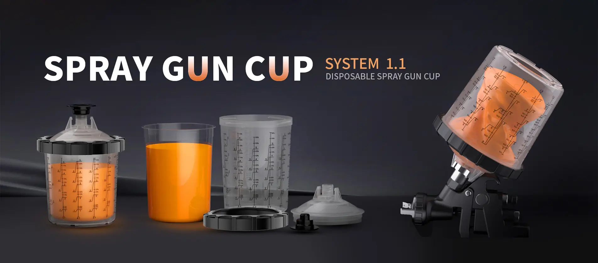 Wegwerp Paint Cup System 2.0 Factory