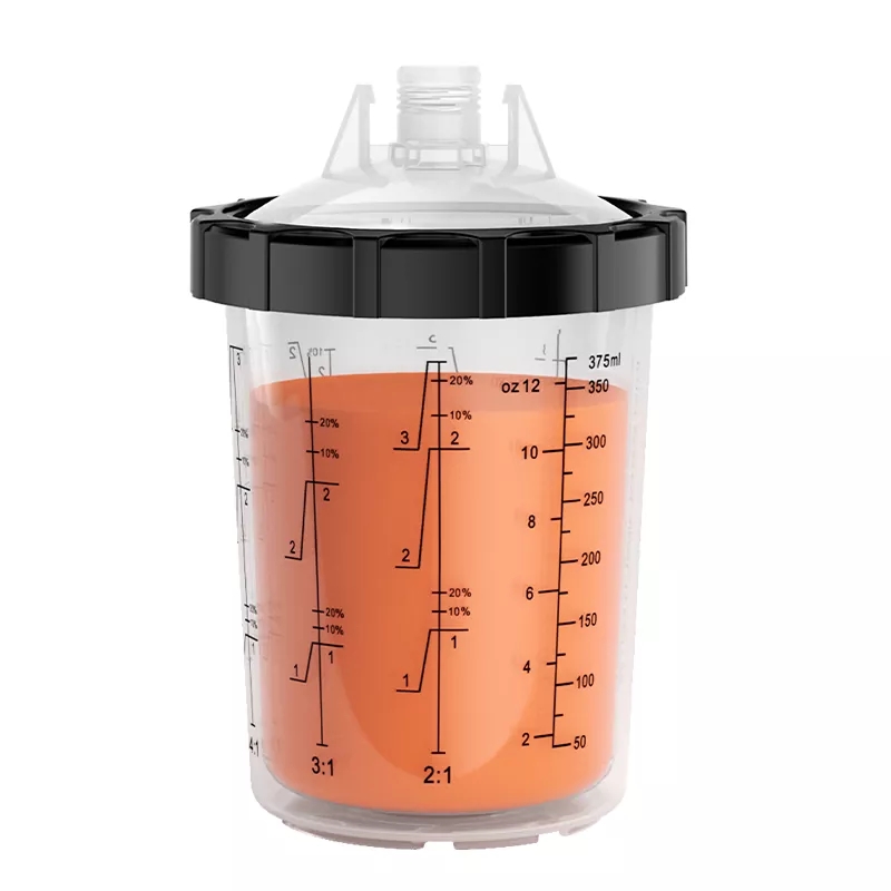 Wat zijn de specifieke toepassingen van 400 ml Wegwerp Paint Cup System 1.0 in industriële productie?