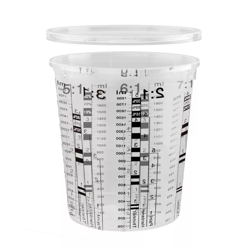 2250 ml PP Automotive Paint Mixing Cup met deksel