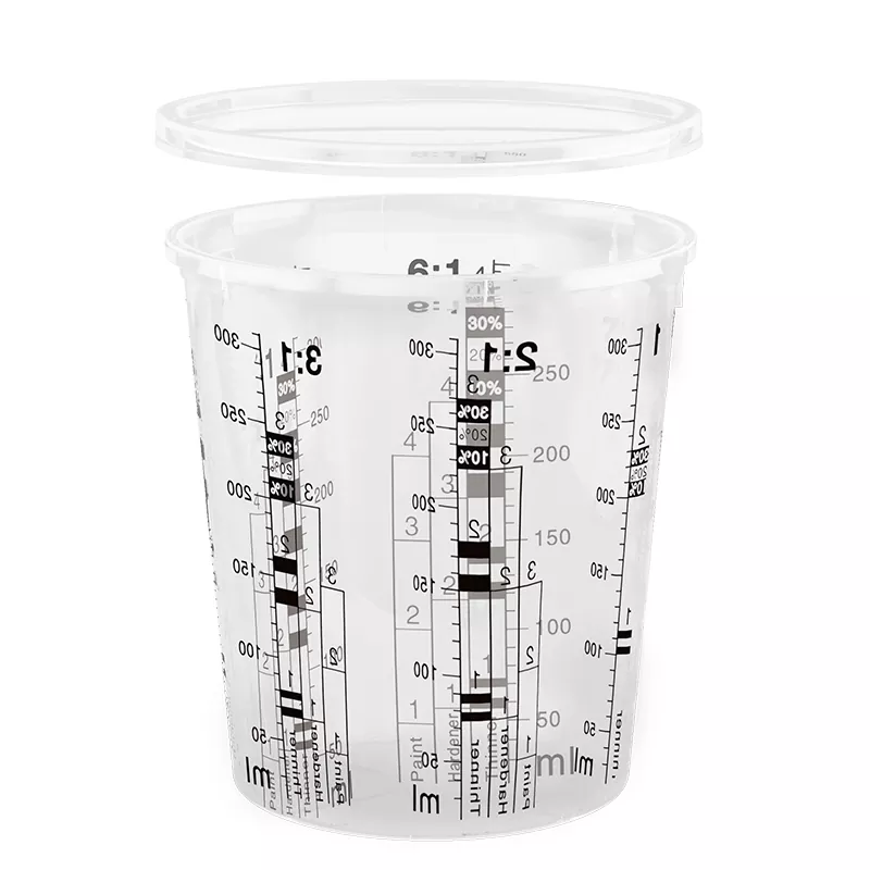385 ml PP Automotive Paint Mixing Cup met deksel