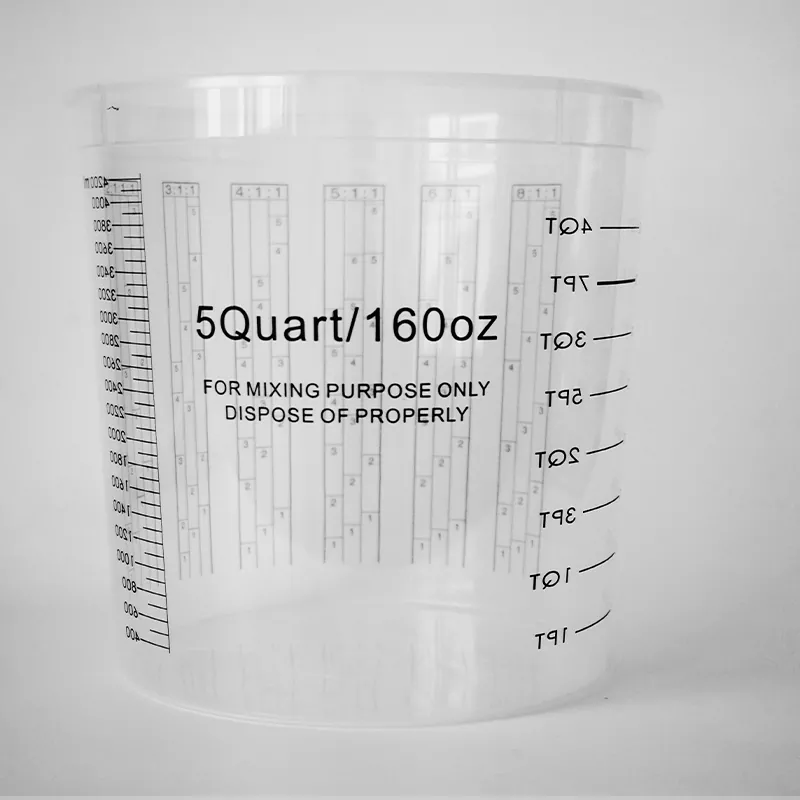 5000 ml PP Automotive Paint Mixing Cup met deksel