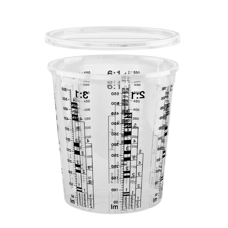 680 ml PP Automotive Paint Mixing Cup met deksel